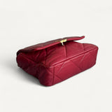 Bolsa Chanel 19 Medium Lambskin Vermelha