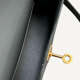 Bolsa Hermès Mini Kelly Epsom Gris Meyer com Ferragens Gold
