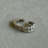 Piercing em Ouro Branco 18K com Diamantes Degradê