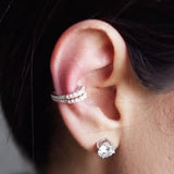 Piercing em Ouro Branco 18K com Diamantes Degradê