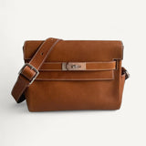 Bolsa Hermès Kelly Messenger PM Barenia com Ferragens Palladium