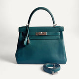 Bolsa Hermès Kelly 28 Malachite com Ferragens Palladium