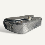 Bolsa Chanel Mirror Backpack w/ Star Coin Calfskin Prata