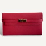 Bolsa Hermès Kelly Classique To Go Epsom Veau Capucine com Ferragens Gold