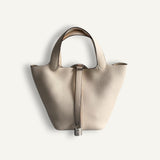 Bolsa Hermès Picotin 18 Clemence Nata com Ferragens Palladium
