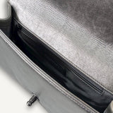 Bolsa Chanel Boy Couro de Arraia Cinza