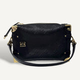 Bolsa Louis Vuitton Side Trunk MM Black com Ferragens Douradas