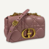 Bolsa Christian Dior Cannage Caro Rose