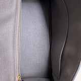 Bolsa Hermès Birkin 25 Togo Gris Meyer com Ferragens Gold