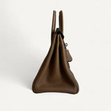⁠Bolsa Hermés Birkin 25 Togo Alezan com Ferragens Palladium