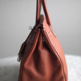 Bolsa Hermès Birkin 30 Togo Barenia com Ferragens Palladium