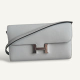 Bolsa Hermès Constance To Go Epsom Bleu Glacier com Ferragens Palladium