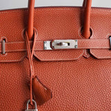Bolsa Hermès Birkin 35 Togo Gold com Ferragens em Palladium