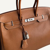 Bolsa Hermès Birkin 35 Togo Gold com Ferragens Palladium