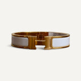 Pulseira Hermes Clic H Branca