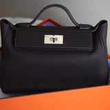 Bolsa Hermès 24/24 29 Togo & Swift Bai Brun Com Ferragens Palladium
