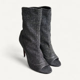 Bota Aquazzura Prata com Glitter