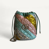 Bolsa Gucci Marmont Sequin Bucket Glitter