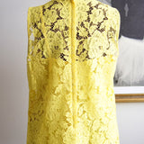 Blusa Dolce & Gabbana Renda Floral Amarela