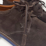 Sapato Oxford Louis Vuitton em Suede Marrom