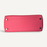 Bolsa Hermès Kelly 25 Swift Rose Confetti com Ferragens Palladium