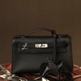 Pingente Bolsa Hermés Ouro Branco 18K | com Diamantes