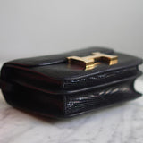 Bolsa Hermès Constance 18 Lizard Noir com Ferragens Gold