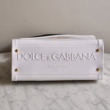 Bolsa Dolce & Gabbana Sicily Branca com Ferragens Douradas