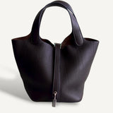 Bolsa Hermès Picotin 18 Clemence Ebene com Ferragens Palladium