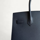 Bolsa Hermès Birkin 30 Epsom Sellier Bleu Caban com Ferragens Gold