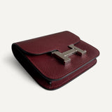 Carteira Hermès  Constance Slim Epsom Rouge H com Ferragens Palladium
