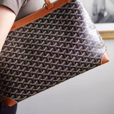 Bolsa Goyard Monograma Marrom Média