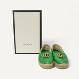 Espadrille Gucci Double G Logo Verde