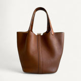 Bolsa Hermès Picotin Touch Gold com Ferragens Gold