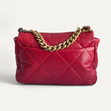 Bolsa Chanel 19 Medium Lambskin Vermelha