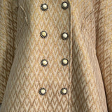 Casaco Valentino Metallic V-Logo Dourado