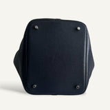 Bolsa Hermés Picotin 22 Clemence Bleu Navy com Ferragens Palladium