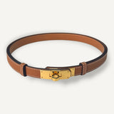 Cinto Hermès Kelly Belt Epsom Gold com Ferragens Gold