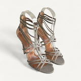 Sandália Aquazzura em Glitter Prata
