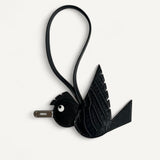 Charm Hermès Black Alligator Birdy Gold Hardware