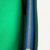 Carteira Hermés Constance Wallet Slim Vert Comics com Ferragens Gold