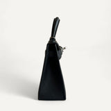 Bolsa Hermès Mini Kelly Noir com Ferragens Palladium