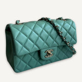 Bolsa Chanel Double Flap Light Green