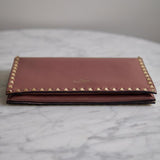 Bolsa Clutch Valentino Rockstud Tabacco