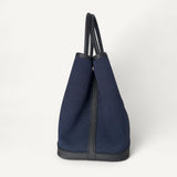 Bolsa Hermès Garden Bleu Marine/Noir com Ferragens Palladium