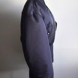 Jaqueta Saint Laurent Bomber Cropped Preta