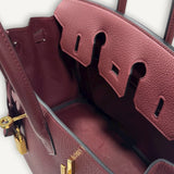 Bolsa Hermès Birkin 25 Togo Rouge H Ghw