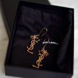 Brinco Saint Laurent Summer Gold PalmTree