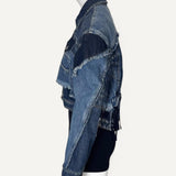 Jaqueta Dolce & Gabbana patchwork reconstructed denim jacket