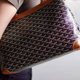 Bolsa Goyard Monograma Marrom Média